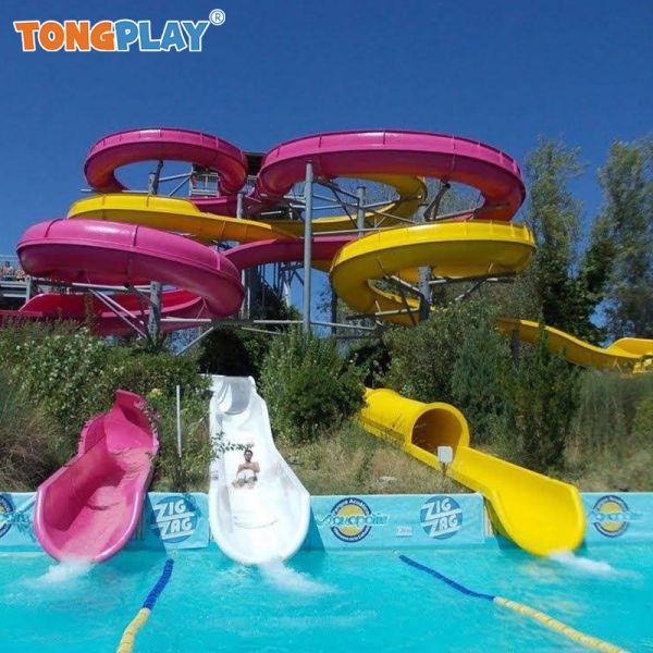 Customized Eco-friendly High Capacity Water Slide and Rainbow Slide for Outdoor Water Parks