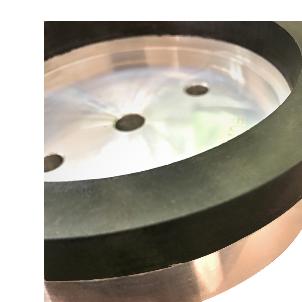 PBLOG couche verte de traitement des produits chauds machine à bords droits roue de résine de pierre