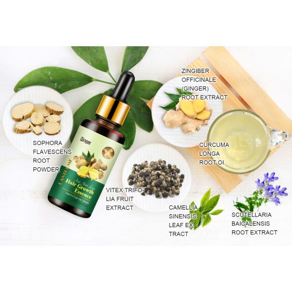 ODM Hair Regrowth Serum 7 Days Ginger Oil 30ml For Repairing