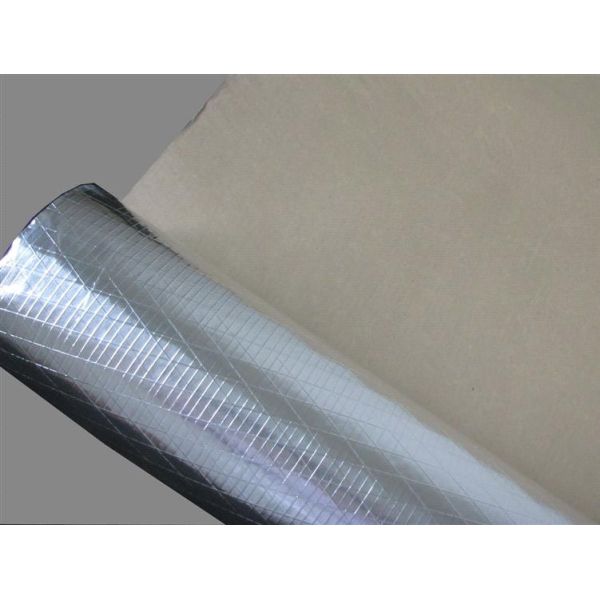 Aluminum foil laminated kraft paper with fiberglass scrim reinforced