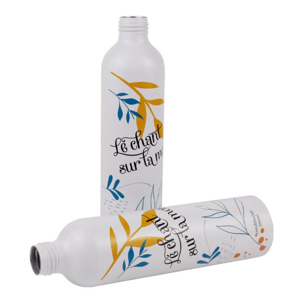106mm Height 1.7oz Aluminum Cosmetic Bottles Shampoo Shower Gel Pump Bottle