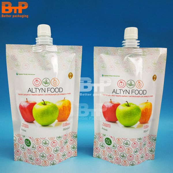 Heat Seal Stand Up Pouch with Gravure Printing and Customized Logo for Beverage Packaging