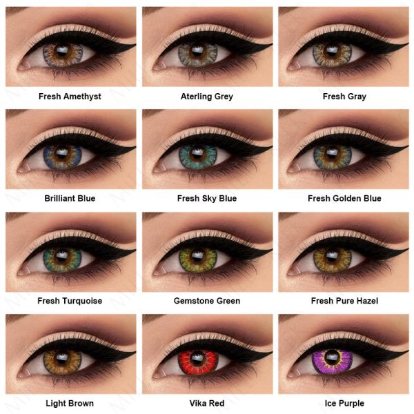 Волшебные контактные линзы Uniqso Makima 14.5mm Cosplay рецепта цвета