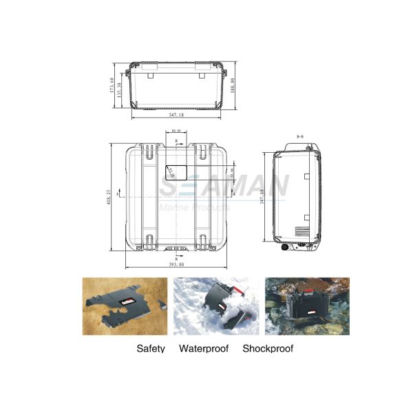 Waterproof Protective Hard Camera Case Water Shock Proof With Foam IP67