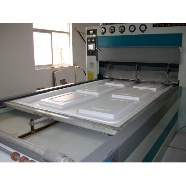 PVC Film MDF Kitchen Cabinet Doors Replacement With White Solid Color