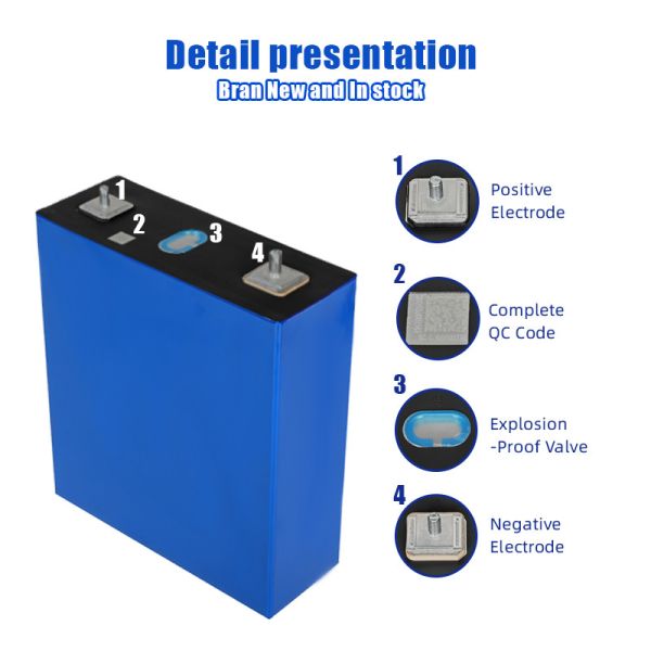 280AH 3.2V 6000 Cycles LiFePO4 Battery Cell Prismatic LFP Rechargeable Battery for Boats and Golf Carts