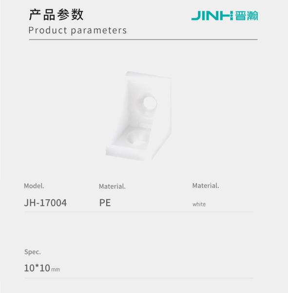 10x10mm Plastic L-Brackets 2 Hole for Sturdy Flat-Pack Furniture Assembly