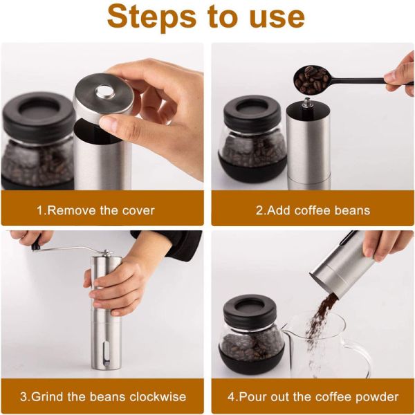 Нержавеющая сталь необходимое Barista оборудует ручного точильщика кофейного зерна для эспрессо потека Aeropress