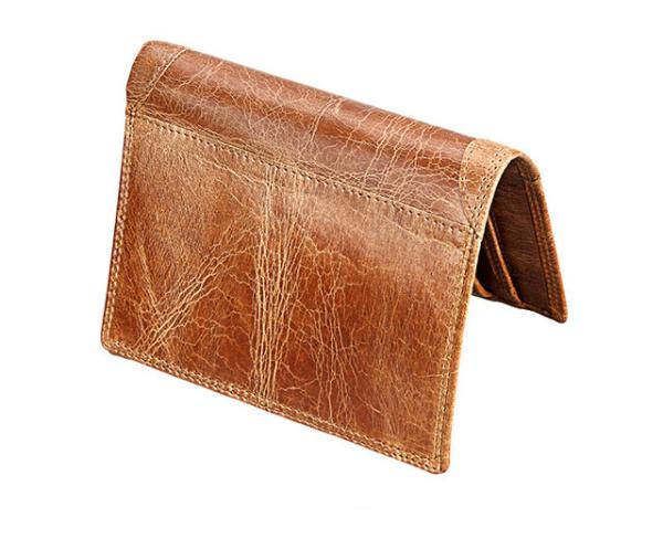 13x10.2cm 0.2kg Mens PU Leather Wallet RFID Blocking Genuine Leather ISO9001