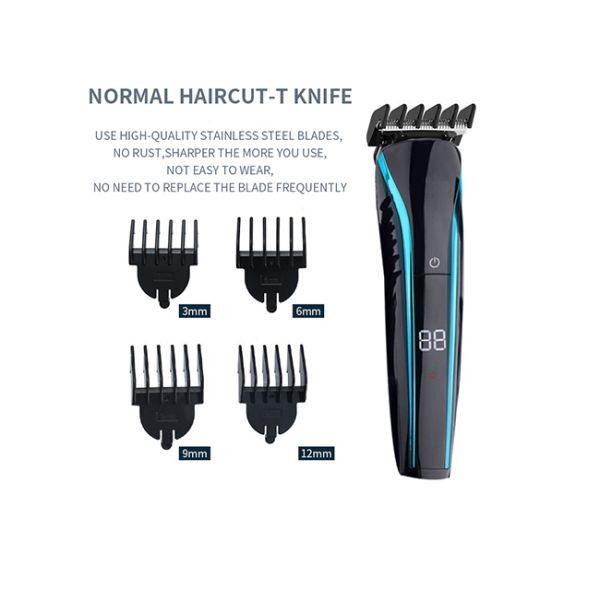 Cordless Clipper Hair Trimmer Set 110-240V Antirust Multifunctional