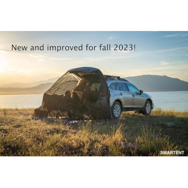 183*183*213CM Black Waterproof Coated Polyester Auto Camping Tent Compact Car Shelter Easy Setup For 2-4 People