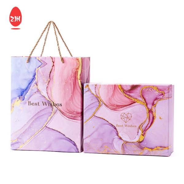 Pink Stain Cardboard Gift Packaging Box
