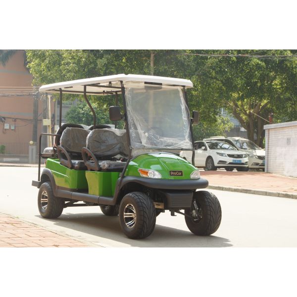 Lifted 4 Seats 2 Rears Electric Golf Buggy Lithium Battery Accessories Customizable