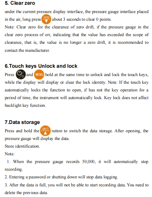 Манометр давления памяти манометра цифров высокой точности хранения