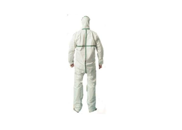 Polypropylene Lab Coat Disposable Hospital Gowns CE CAT III Type 5 / Type 6