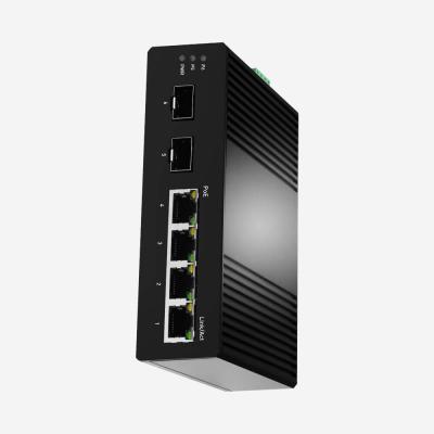 Interruptor industrial do CE ROHS Gigabit Ethernet com portos da fibra de 2 gigabits e 4 portos do ponto de entrada