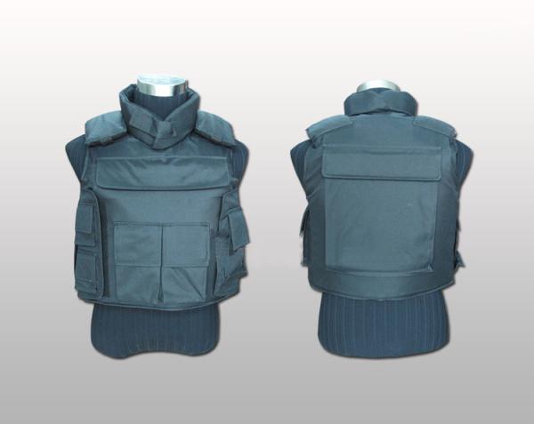 Black Kevlar Bulletproof vest with magazine