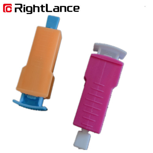 30G 1.5mm Automatic Blood Lancet Orange White PP ABS Disposable Safety Lancets