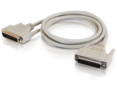 DB25 M/M Serial RS232 Cable, Beige (6 Feet/1.82 Meters)