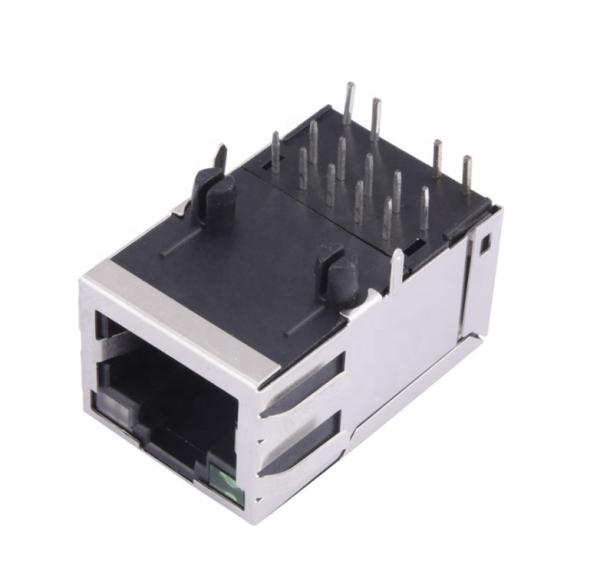 1000M Tab UP 10P 10C 90 Degree Rj45 Magnetic Jack Connector