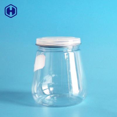 O alimento seco das latas do plástico do espaço livre do estilo do pagode mantém recipientes plásticos do biscoito