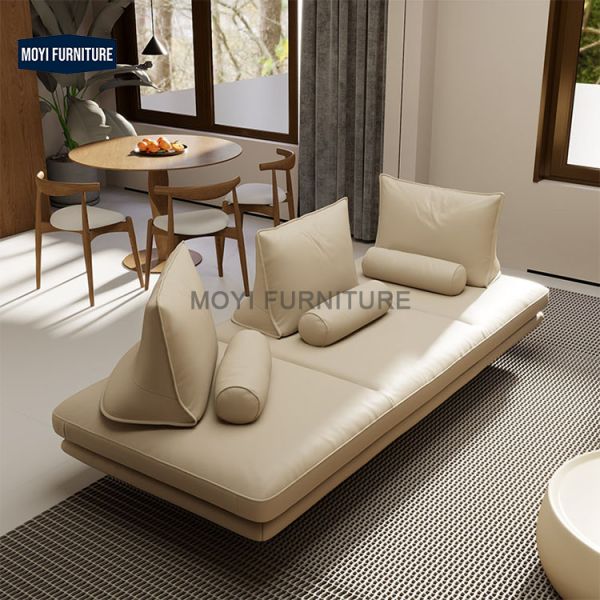 Modern Italian Indoor Living Room Couch Sofa Set Hotel Lobby Beige Fabric Home Furniture Sectional Reclinable PRADO Leisure Sofa