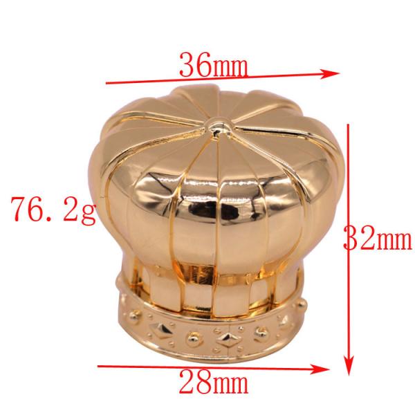 Customized Logo Premium Glossy T-Shaped Cap Zamac Perfume Cap for Fea 15