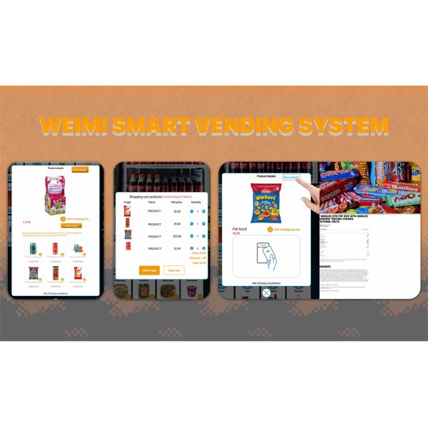 WEIMI Smart Snack and Drink Vending Machine for Parks — Elevator Delivery & Remote Management