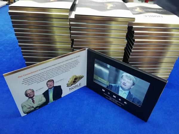 Custom Marketing Mailer With Video Screen Lcd Video Brochure Card
