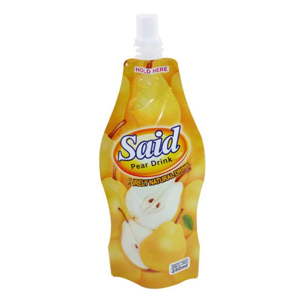 Материал упаковки сока пищевого качества Пластиковый самоподдерживающийся пакет с пластиковой сопла