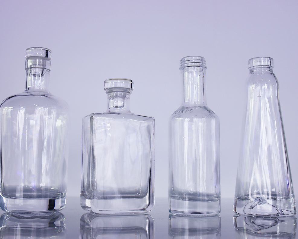 Бутылка Vinolok духа круглого извива мини укупоривает бутылки алкоголя 50ml