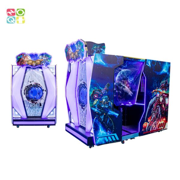 4D Aliens Swarm  Arcade Game 2 Player Big  Simulating Machine