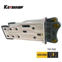 KS1000 type supérieur casserole hydraulique 255 mm Chisel Excavator casserole de roche