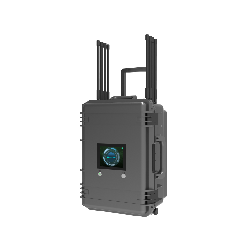 Portable suitcase mobile anti-drone reconnaissance and strike integrated