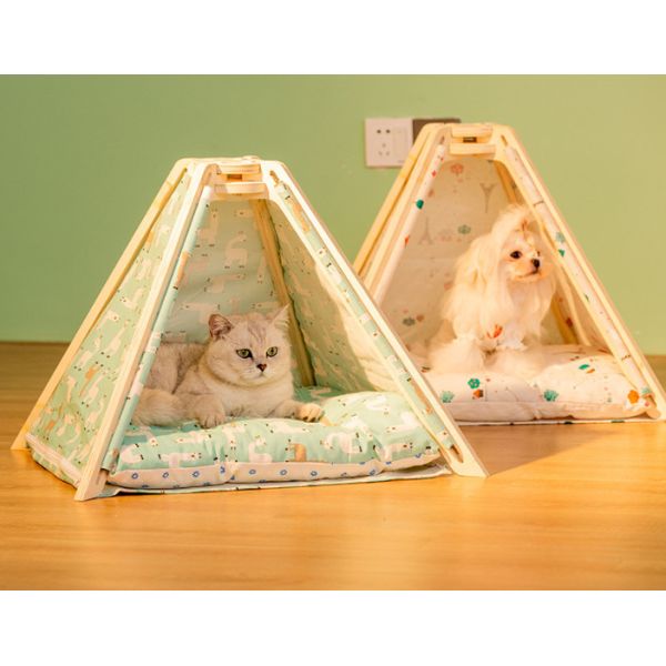 Дом Teepee шатра Teepee кота складывает прочь кровать кота мебели шатра любимца