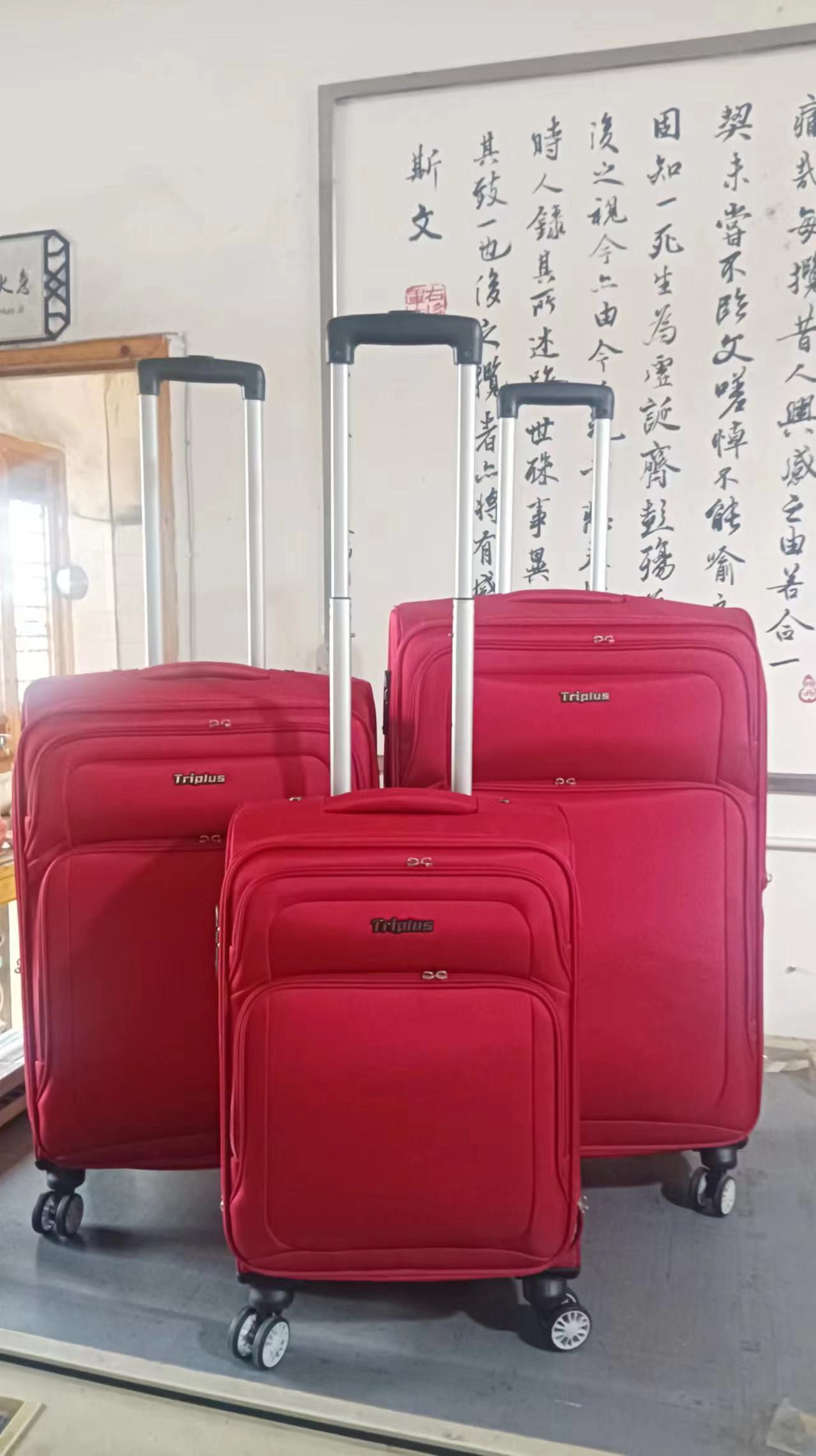 Unisex Multi-Color Customization Soft Edge Checked Luggage Set EVA Material With Wheels for Travel by Luggage Manufacturer