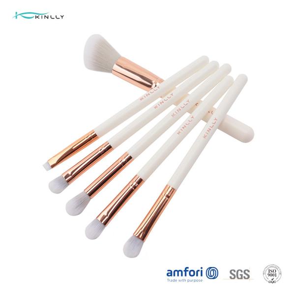 8pcs Women Aluminum Ferrule Face Makeup Brush Set