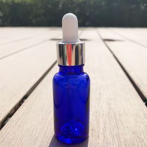 Flacon d'huile essentielle en verre 30ml 50ml 100ml - Bleu mat recyclable