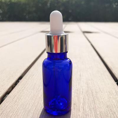 Botella de aceite esencial de vidrio de 30 ml, 50 ml y 100 ml - azul mate reciclable