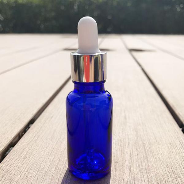 Botella de aceite esencial de vidrio de 30 ml, 50 ml y 100 ml - azul mate reciclable