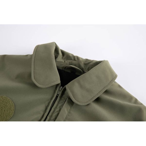 USB Powered Heated Tactical Jacket in Army Green with Windproof Softshell