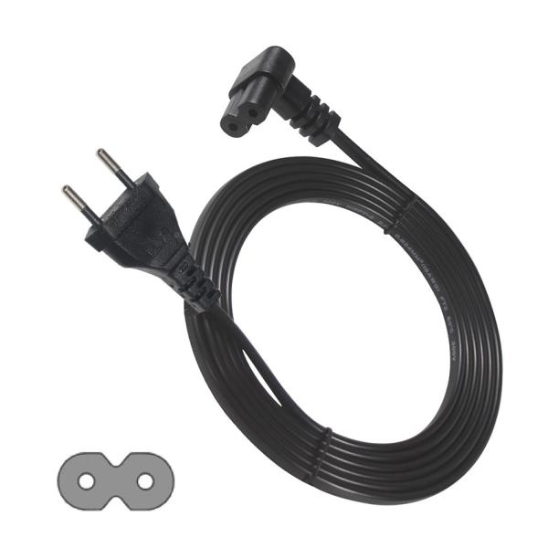 2.5A EU Schuko to C7 Power Cord 1.8M PVC Industrial Cable