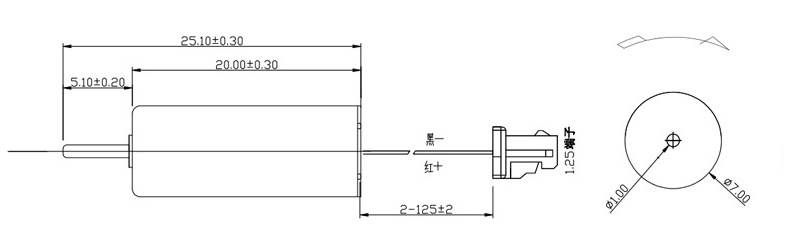Высокоскоростной низкоточный вентиляторный двигатель мотора 7mm 3.7v Vibratation Bladeless