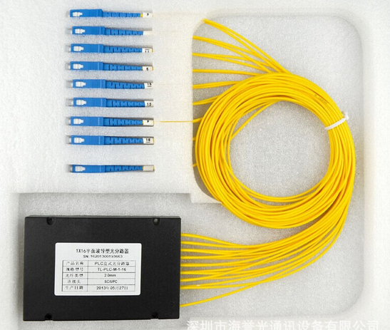 1X8 ABS Coupler Fiber Optic Plc Splitter 2.0mm Cable SC APC PC UPC Connector