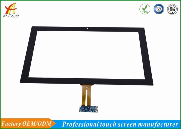 Waterproof o grande painel da visualização ótica de tela táctil 23,6 com a cópia de seda para o quiosque