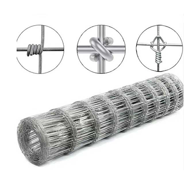 14 Gauge 4ft × 328ft Cattle Fence Panels, Farm Fence Grassland Fencing, For Yard Garden And Animal Protection Galvanized Fixed Knot Farm Fencing Wire for Deer Cattle Sheep Safety Use