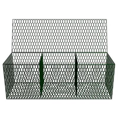 Vente en gros directe de bonne qualité 2X1X1 galvanisée galvanisée à chaud en gabion en treillis hexagonal