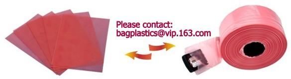 Clear Lay-Flat Poly Tubing on Rolls, Black Conudctive Poly Tubing on Rolls and Antistatic Poly Tubing on Rolls