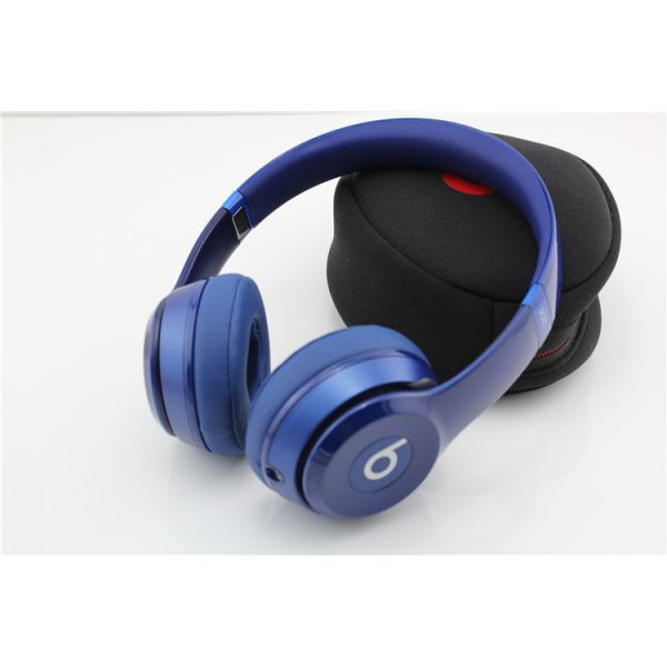 Beats Solo2 Gloss Blue Headphones Beats By Dre Wired Headphones with seal box