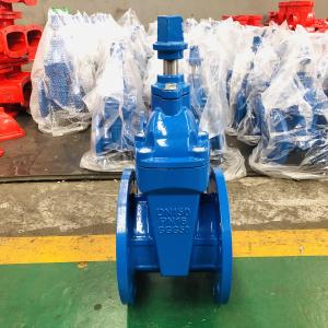 DIN QT450 Flange End Gate Valve Underground TUV Certified Resilient Seat